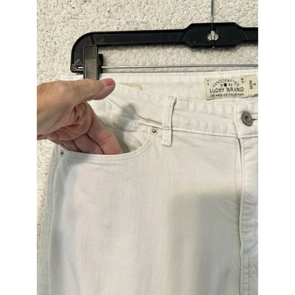 Lucky Brand Skinny Jeans Women's Size 10/30 White Hayden SKINNY Pants Light Wash - Picture 3 of 15